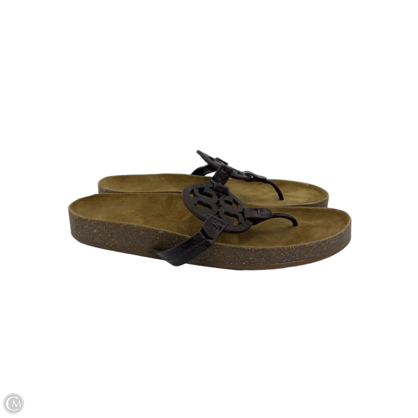 Tory Burch Miller Cloud Designer Sandals In Maroon, Size: 10.5