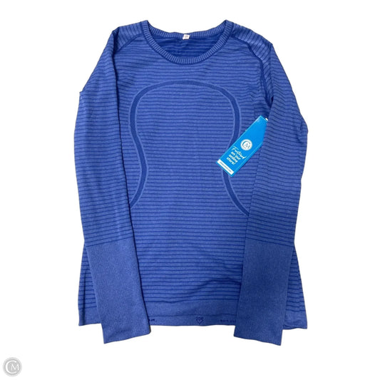Athletic Top Long Sleeve Crewneck By Lululemon In Purple, Size: L
