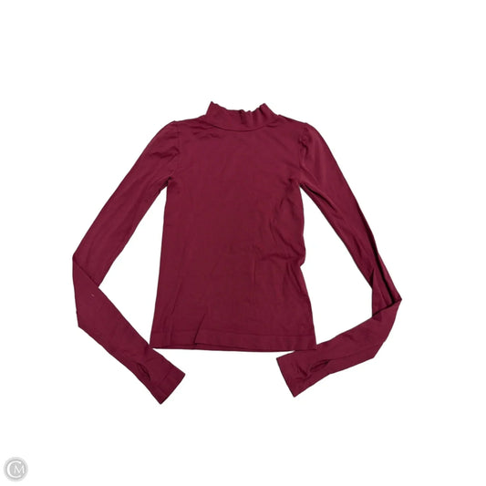Athletic Top Long Sleeve Collar By Free People In Pink, Size: S