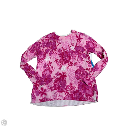 Top Long Sleeve Designer By Lilly Pulitzer In Pink, Size: M