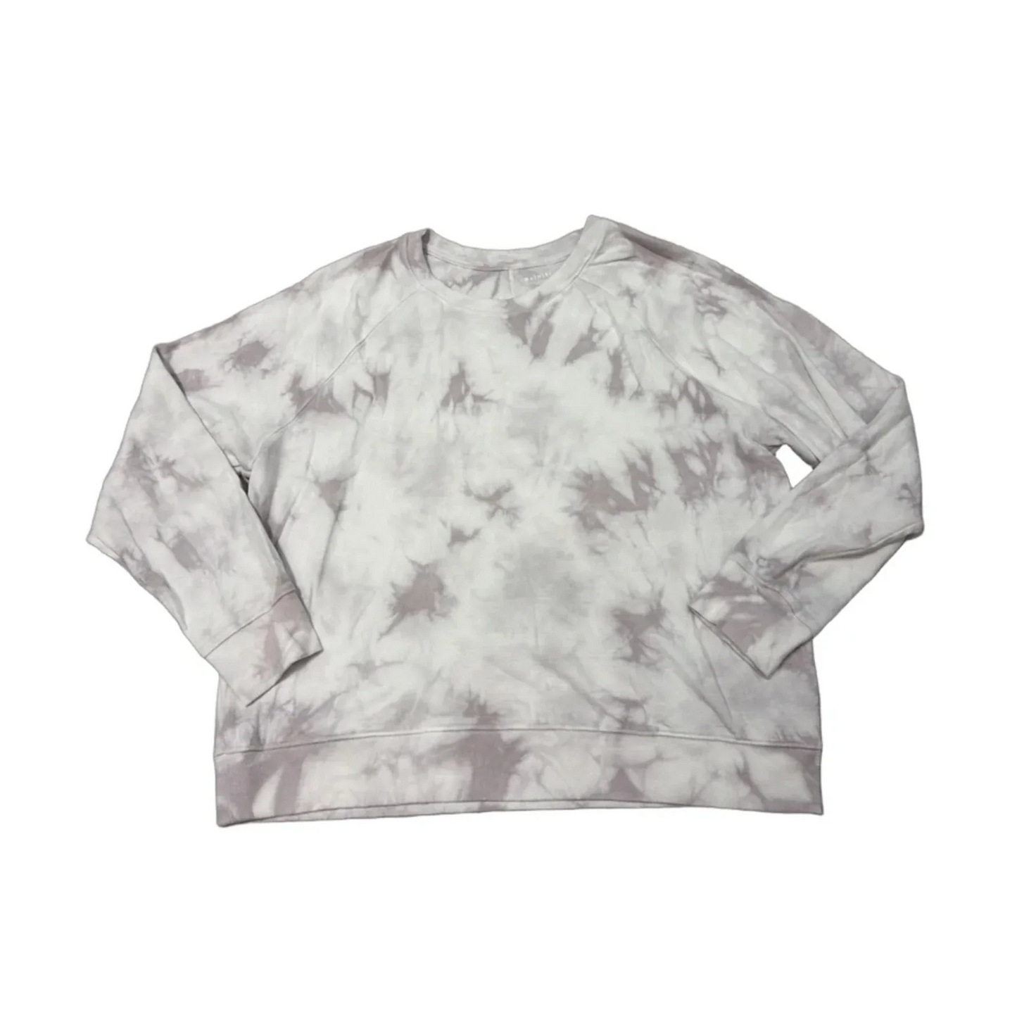 Sweatshirt Crewneck By Athleta In Purple & White, Size: L