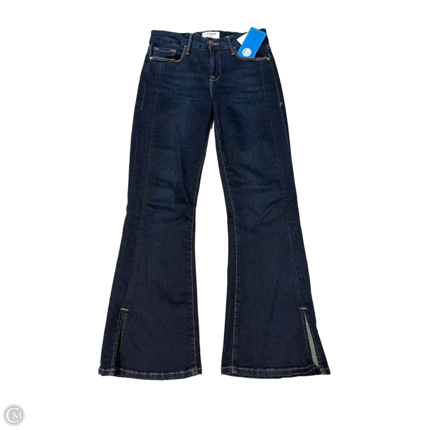 Jeans Boot Cut By Frame In Blue Denim, Size: 2