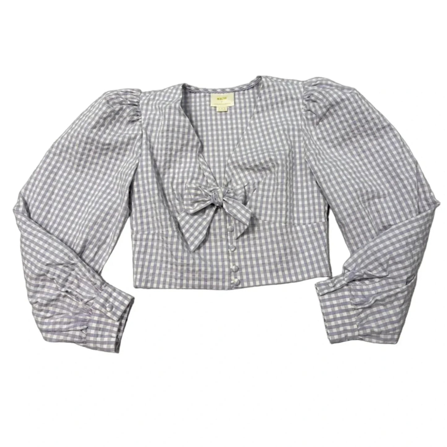 Top Long Sleeve By Maeve In Purple & White, Size: S