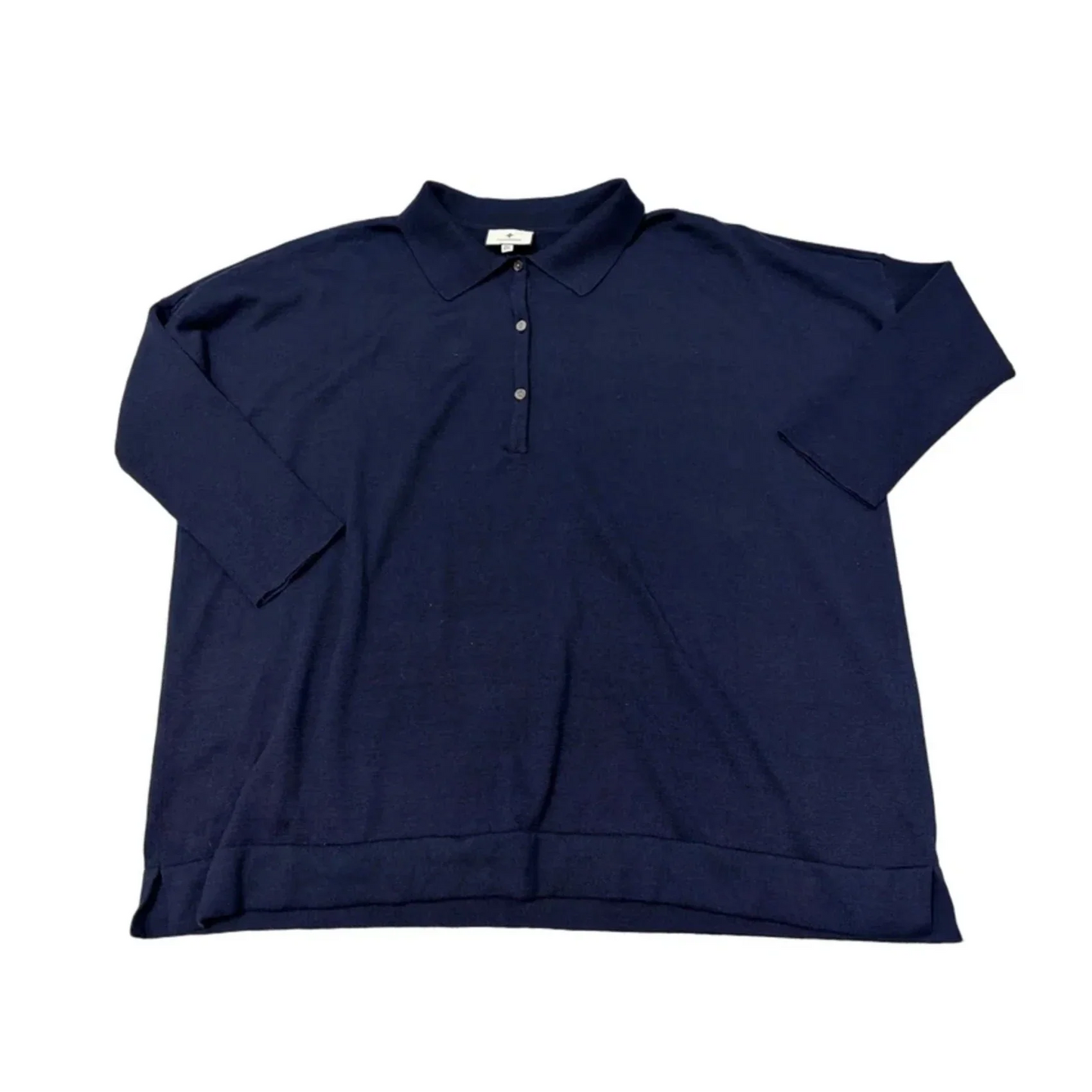 Top Long Sleeve By Tuckernuck In Navy, Size: Xxl