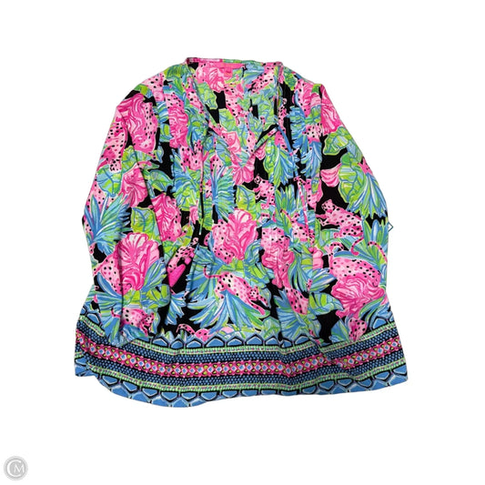 Top Long Sleeve Designer By Lilly Pulitzer In Multi-colored, Size: S
