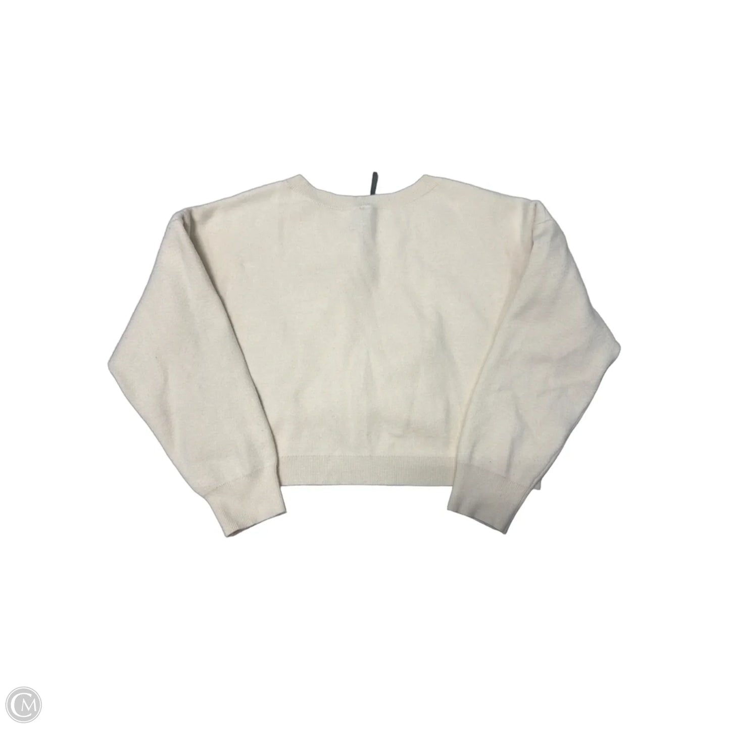Top Long Sleeve By Anthropologie In Cream, Size: Mp