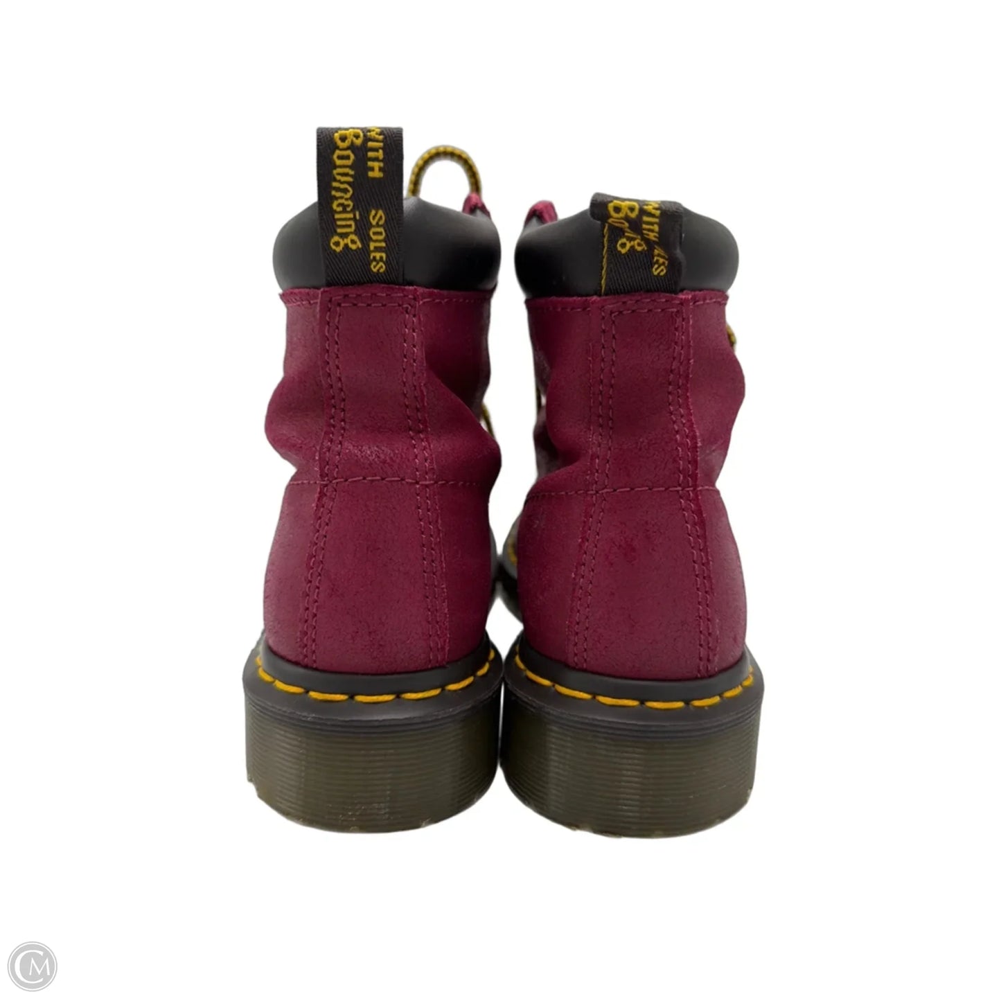 Shoes Designer By Dr Martens In Maroon, Size: 7