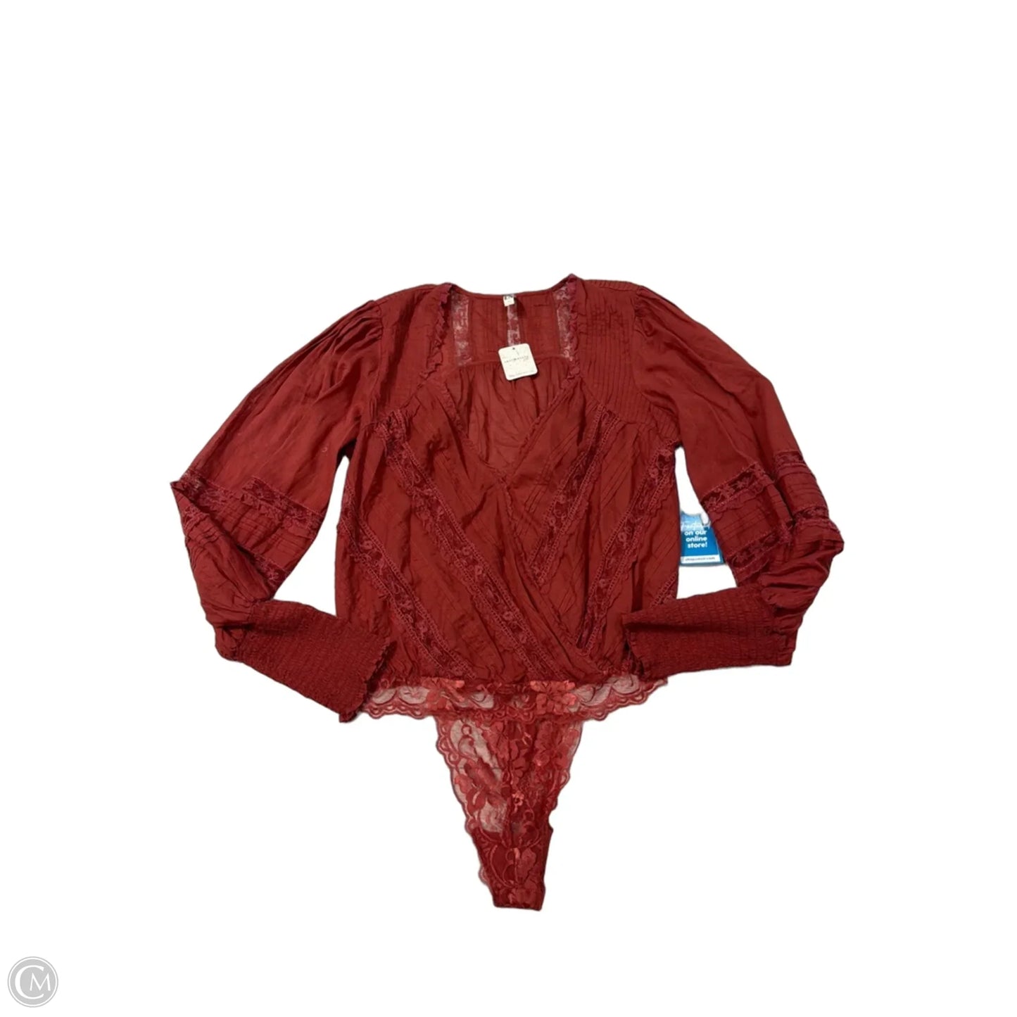 New! Top Long Sleeve By Free People In Orange, Size: L