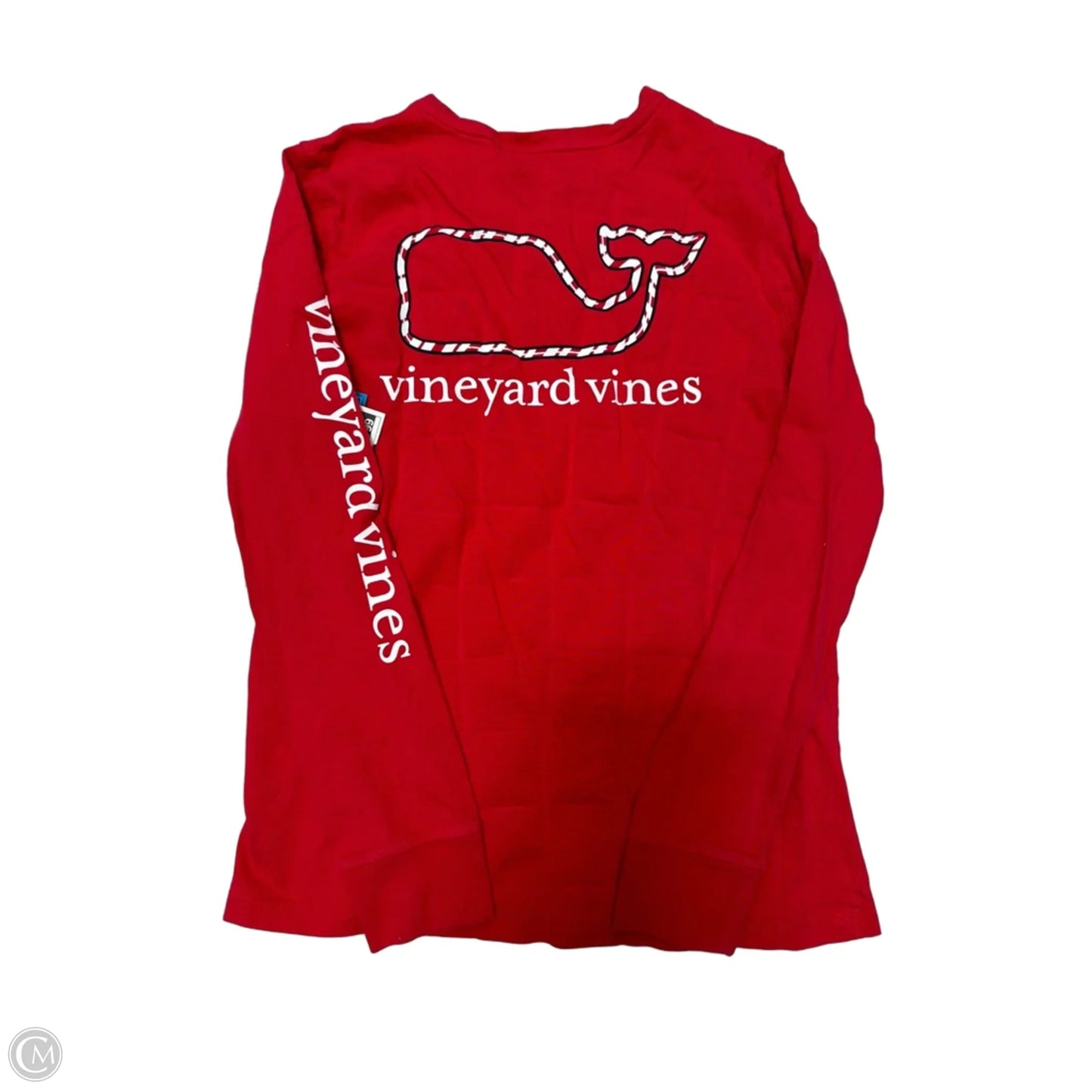 Top Long Sleeve By Vineyard Vines In Red, Size: Xs