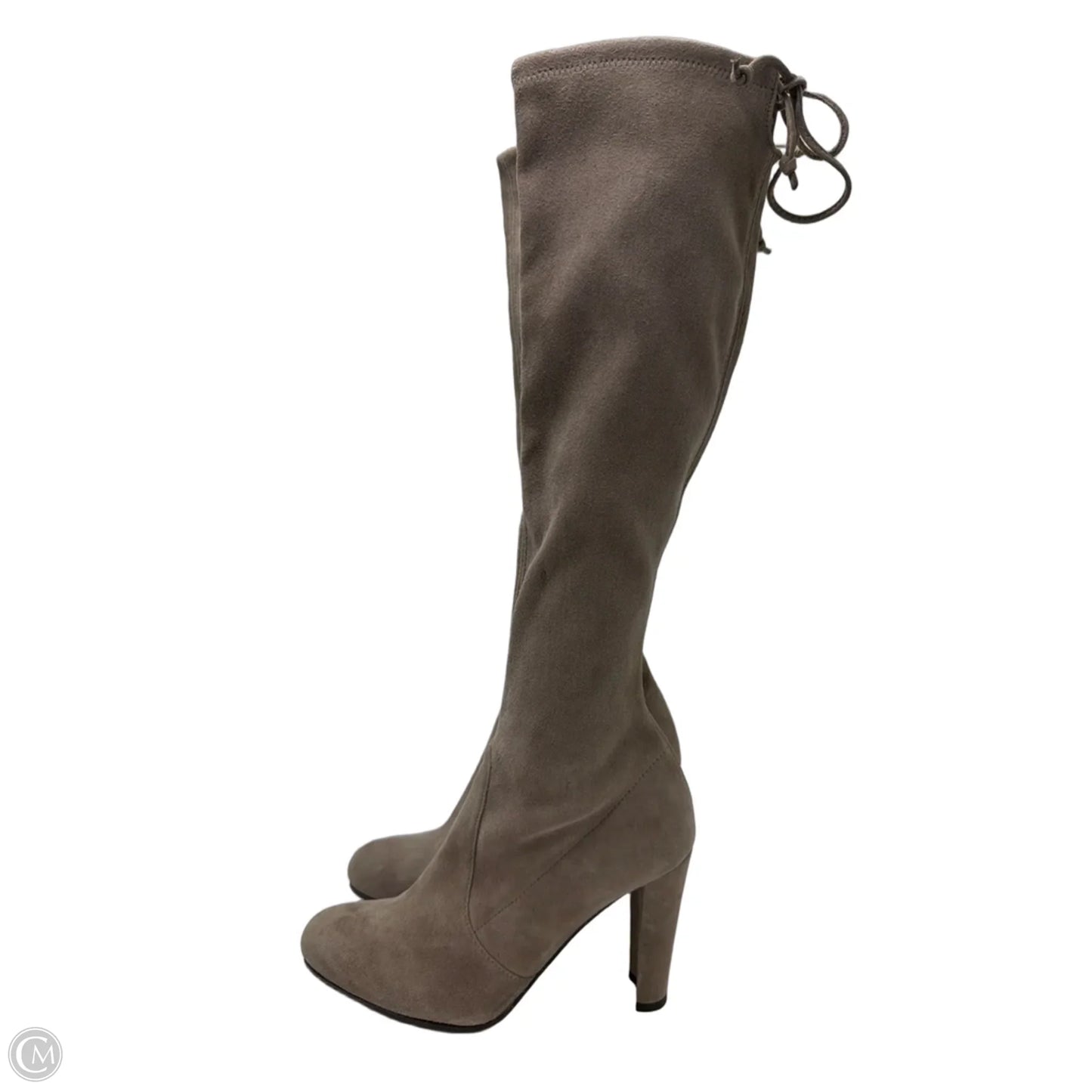Boots Designer By Stuart Weitzman In Taupe, Size: 5.5