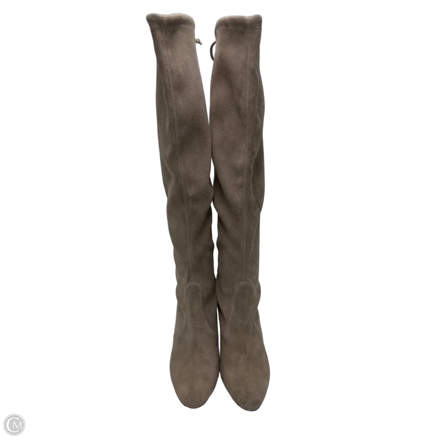 Boots Designer By Stuart Weitzman In Taupe, Size: 5.5