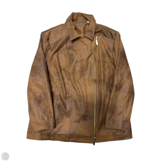 Blazer By Chicos In Brown, Size: Xl
