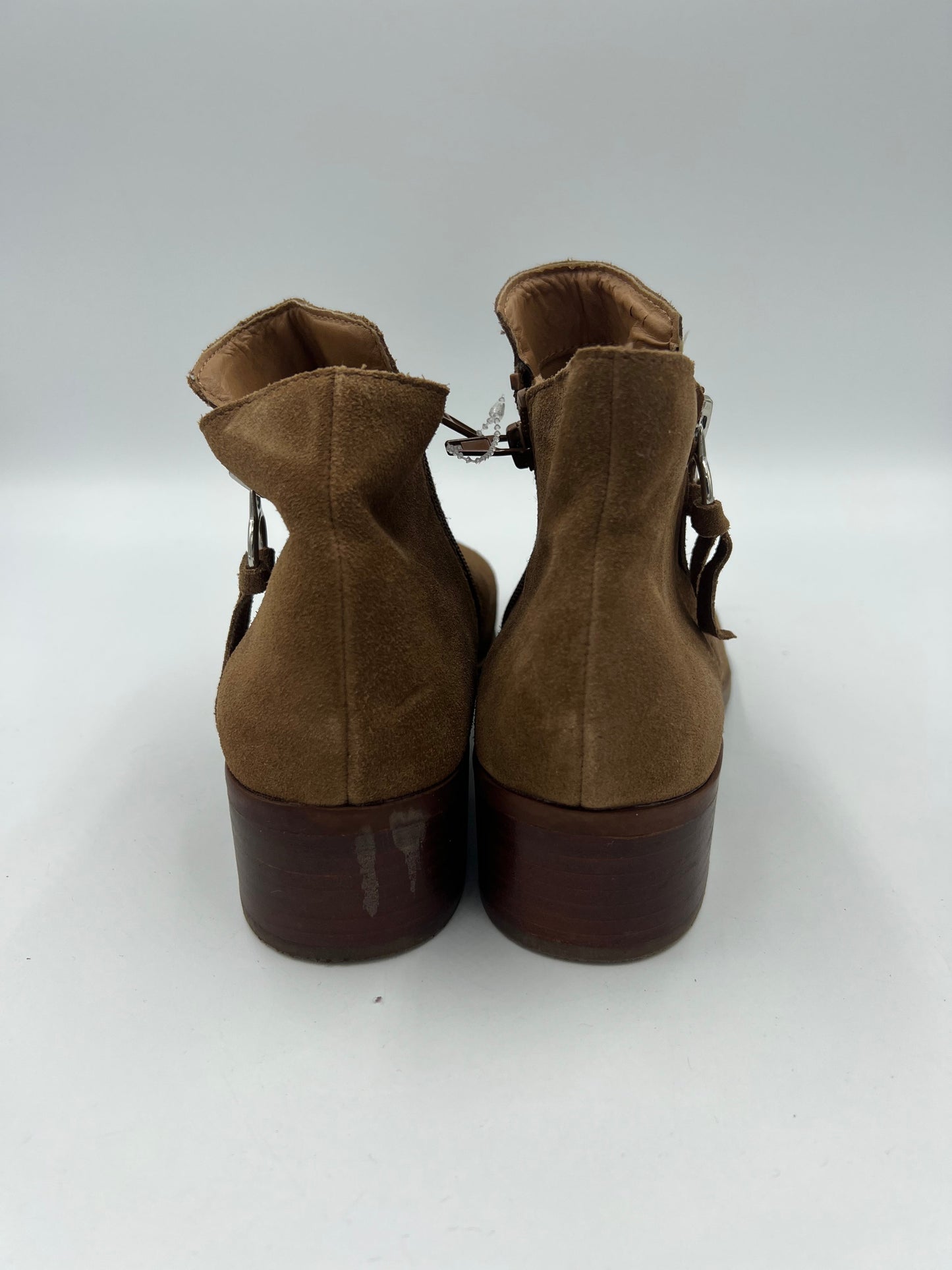 Boots Ankle Heels By Steve Madden In Brown, Size: 8.5