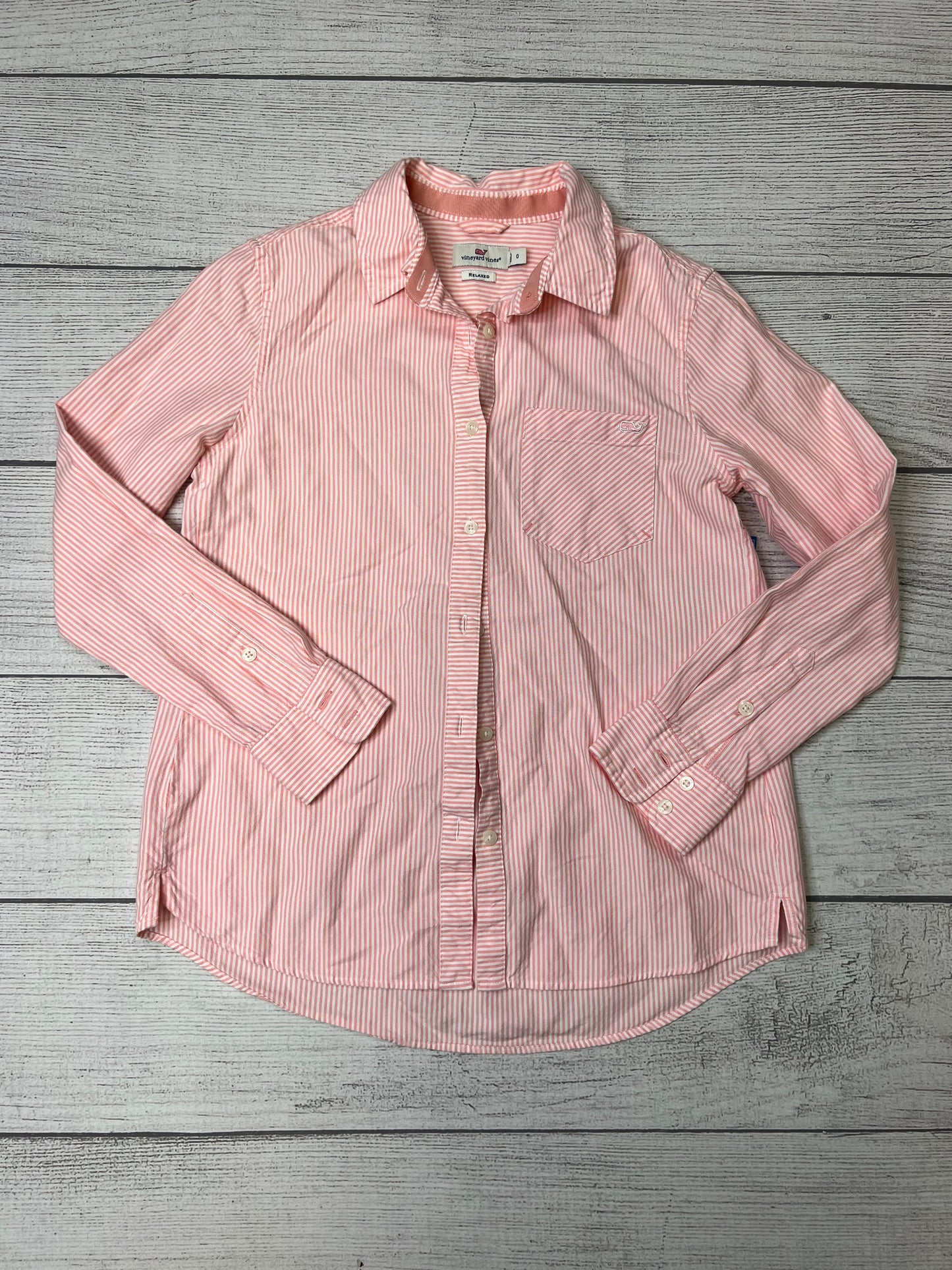 Blouse Long Sleeve By Vineyard Vines  Size: Xs