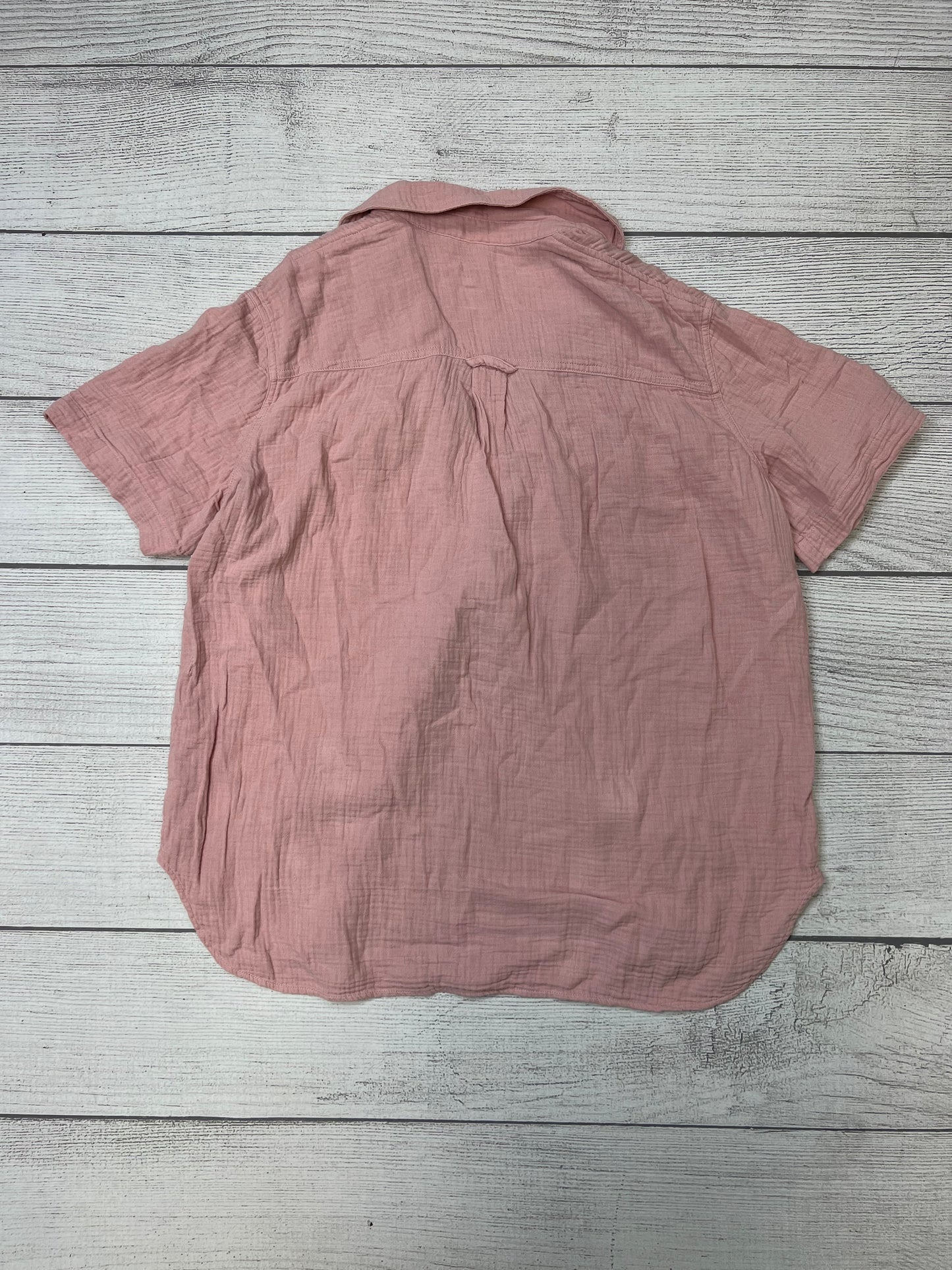 Pink Blouse Long Sleeve Madewell, Size M