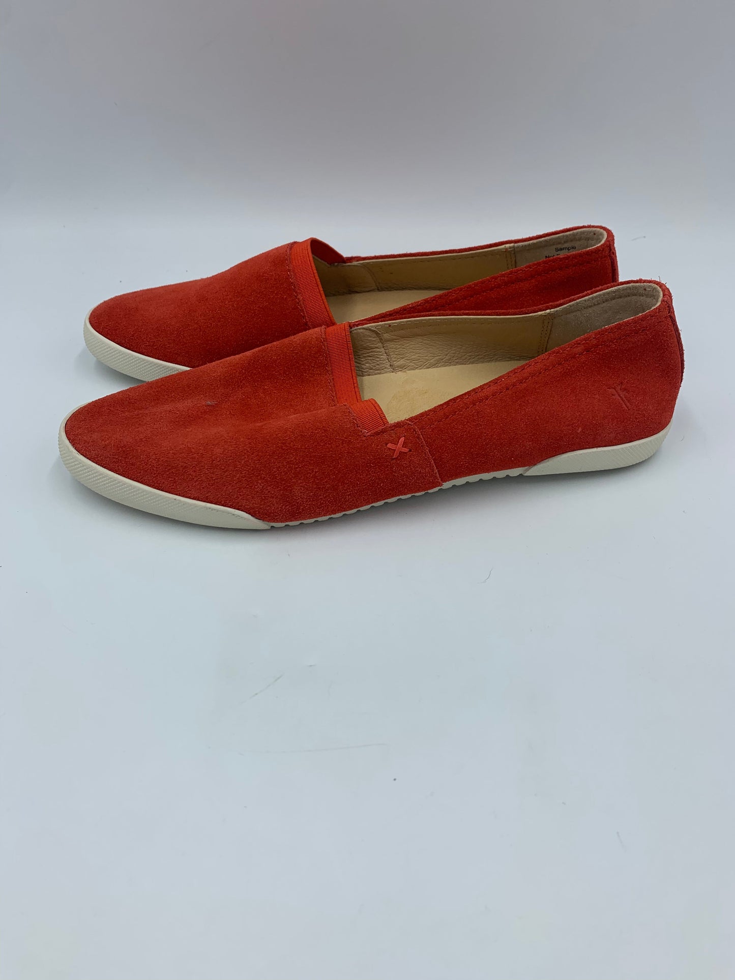 Orange Shoes Designer Frye, Size 7