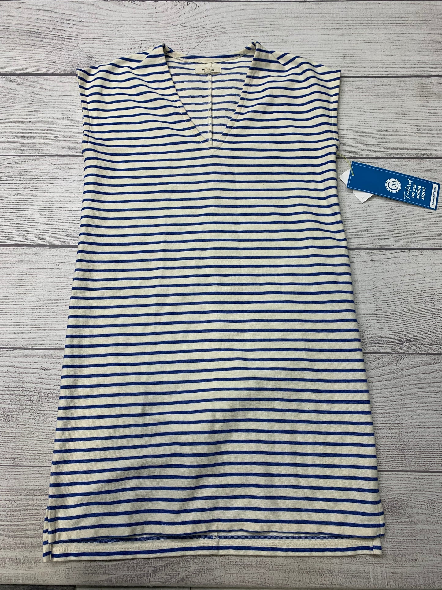 Striped Dress Casual Short Madewell, Size Xxs