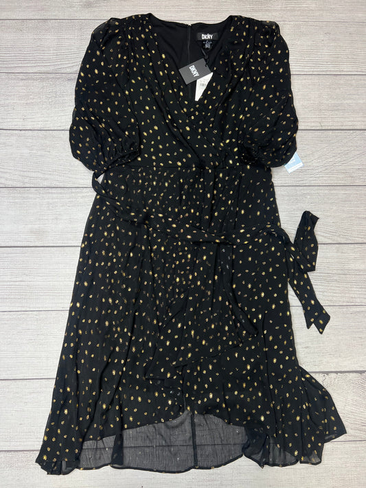 Black Dress Casual Maxi Dkny, Size 1x