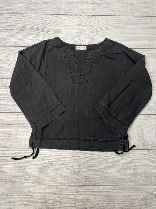 Black Top Long Sleeve Madewell, Size Xs