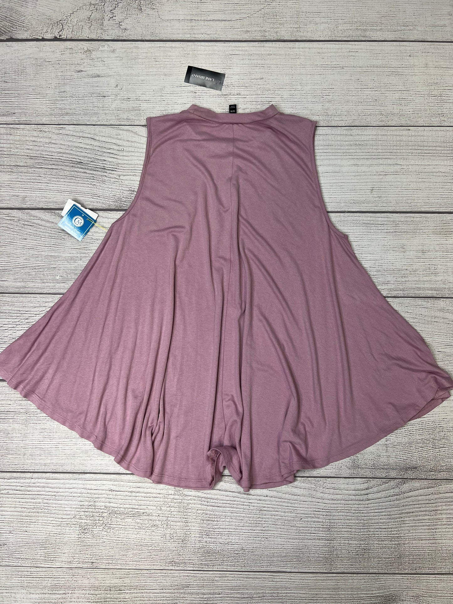 Top Sleeveless By Lane Bryant In Pink Purple, Size: Xl