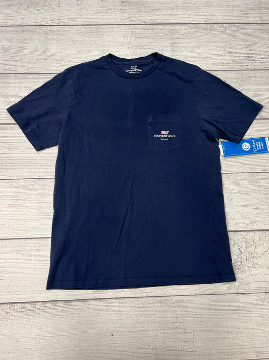 Top Short Sleeve By Vineyard Vines In Navy, Size: M