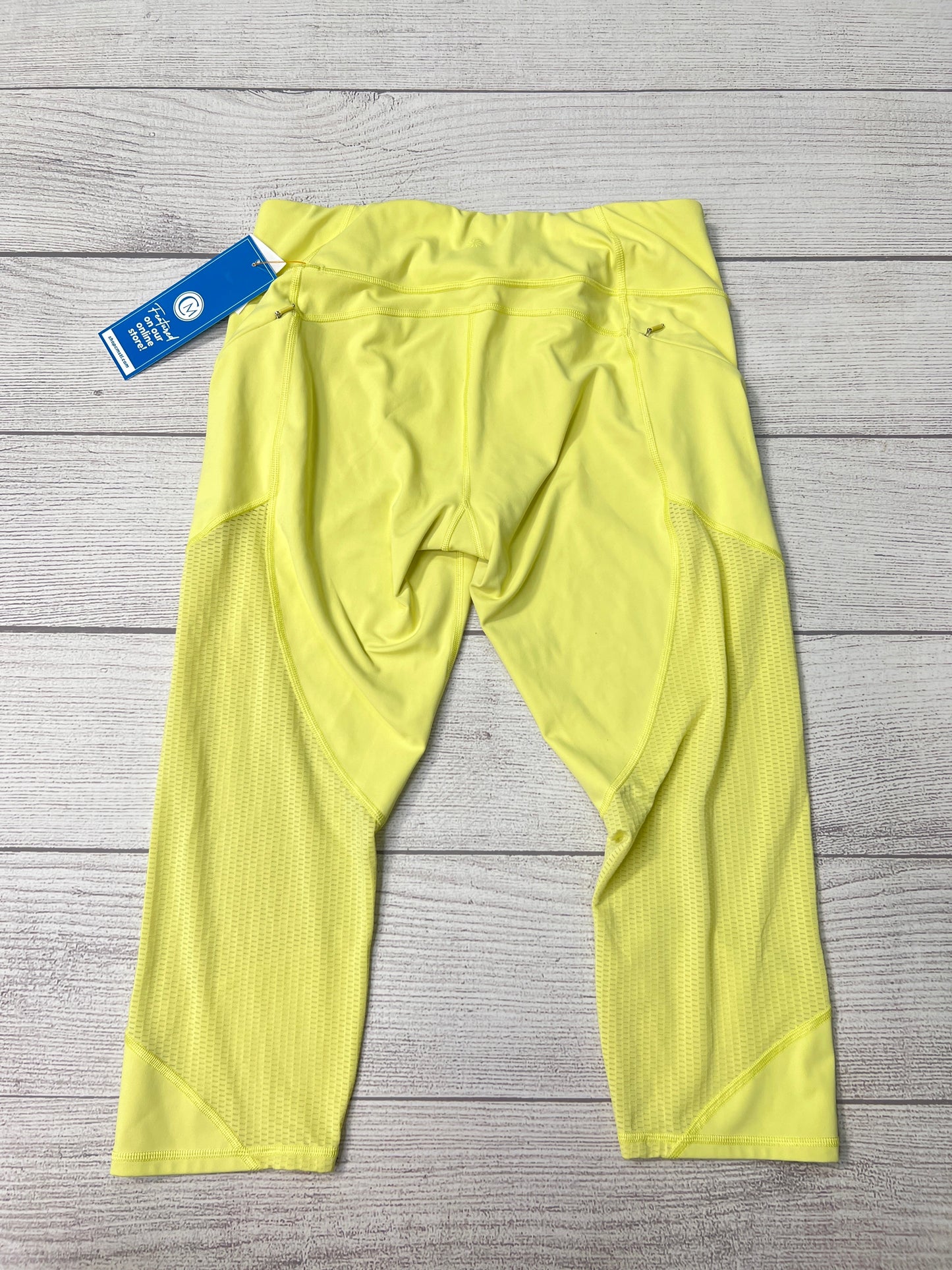 Athletic Capris By Athleta In Yellow, Size: L