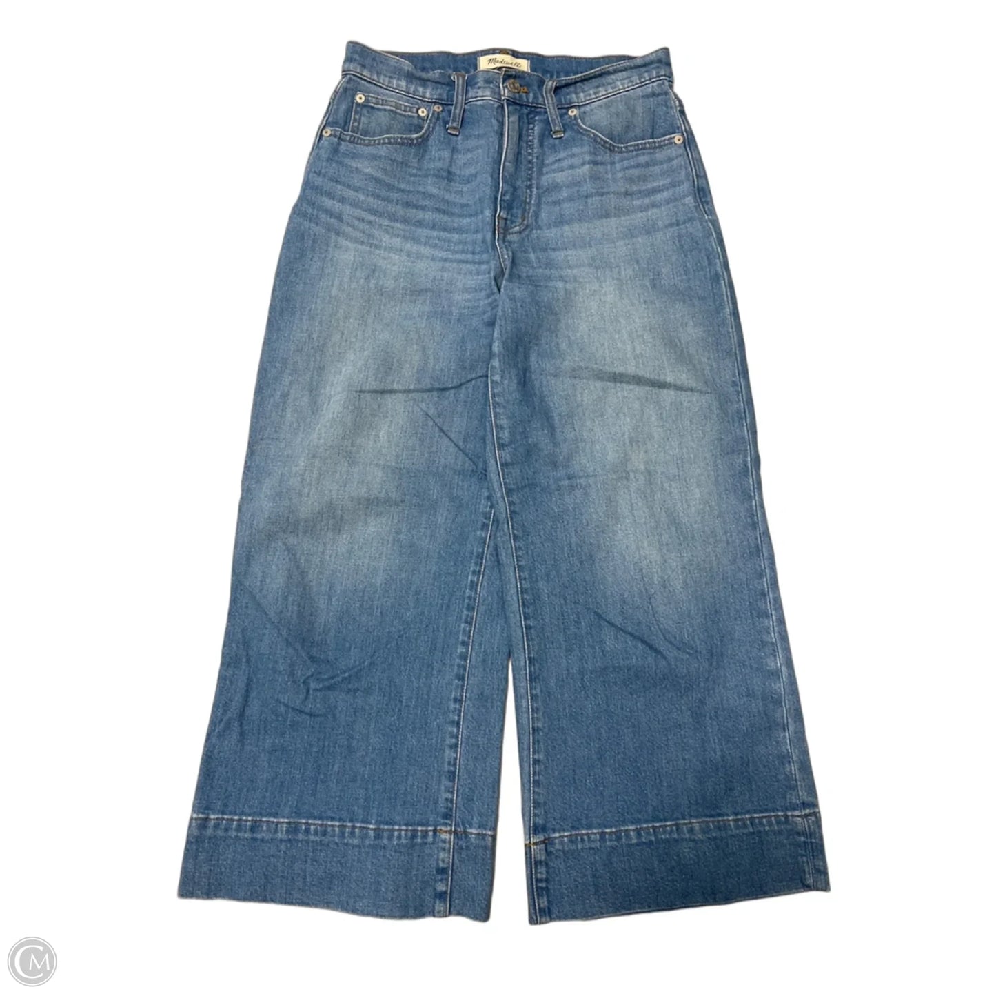 Jeans Wide Leg By Madewell In Blue Denim, Size: 4