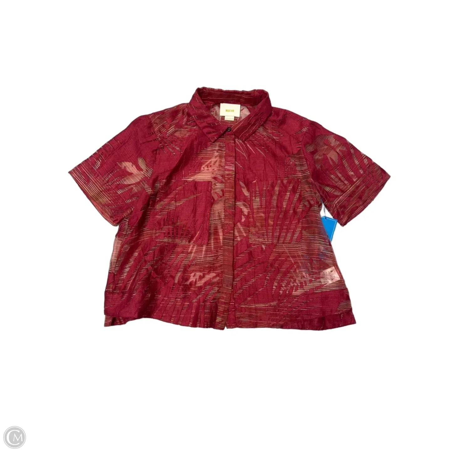 Top Short Sleeve By Maeve In Red, Size: S
