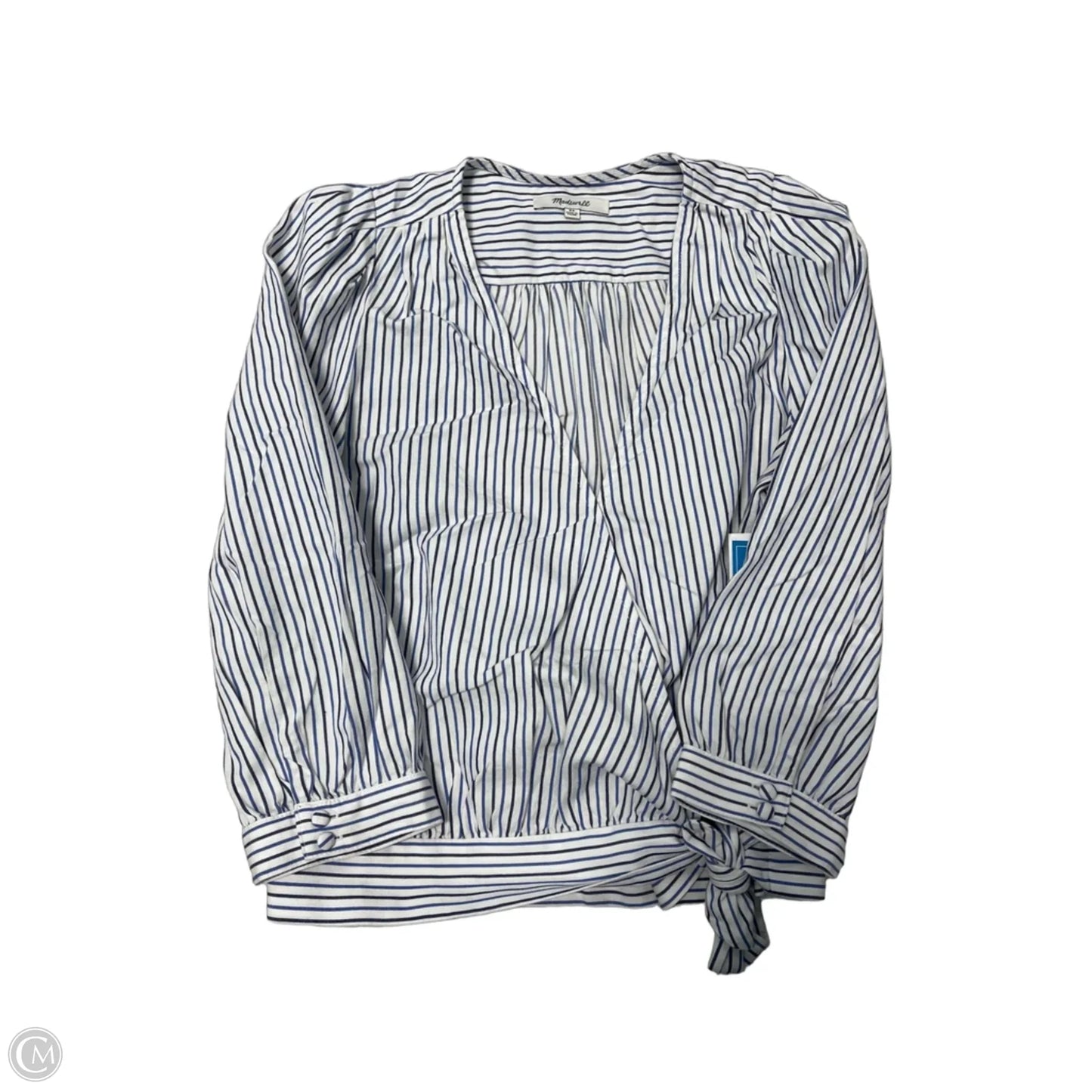 Top Long Sleeve By Madewell In Blue, Size: Xs