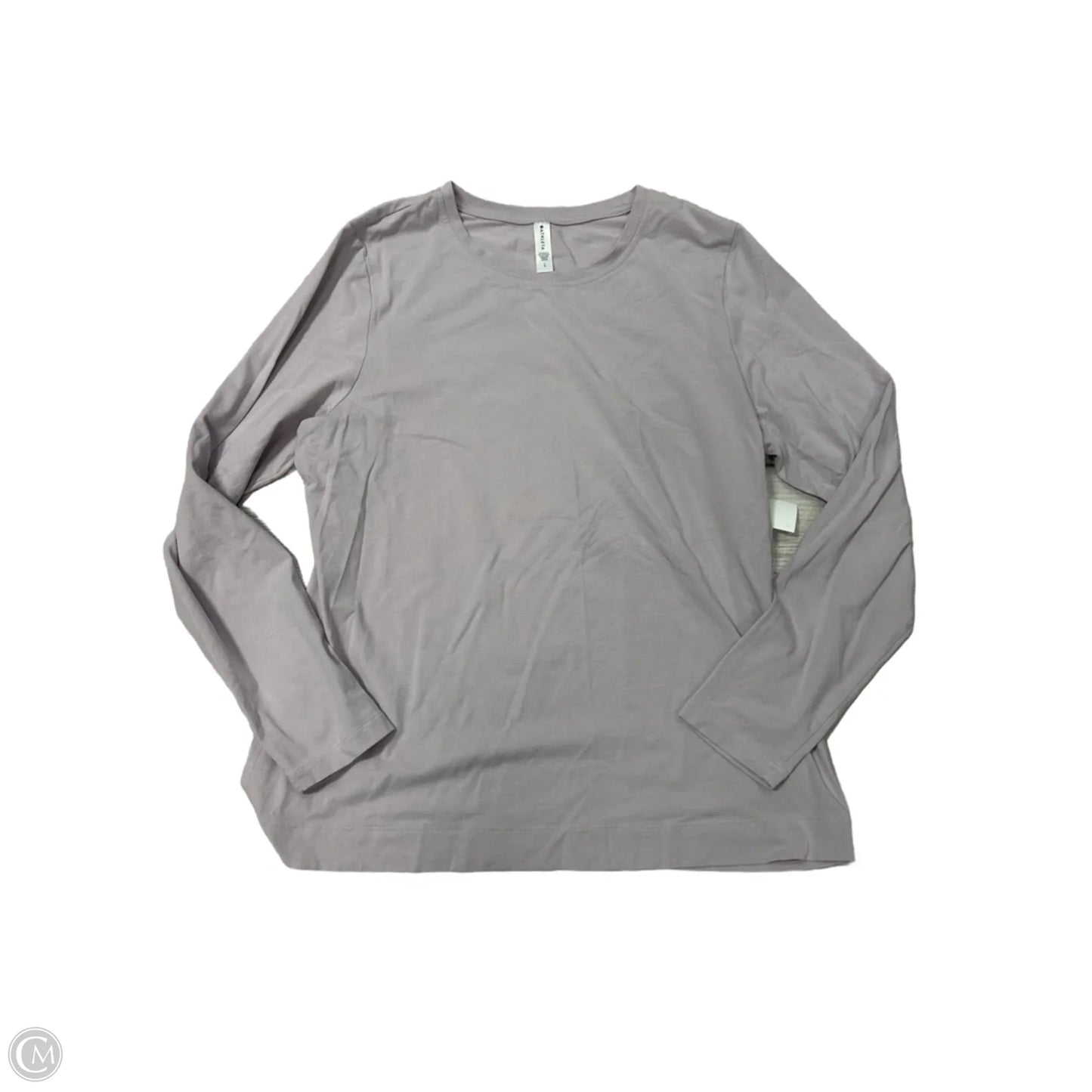 Athletic Top Long Sleeve Collar By Athleta In Purple, Size: L