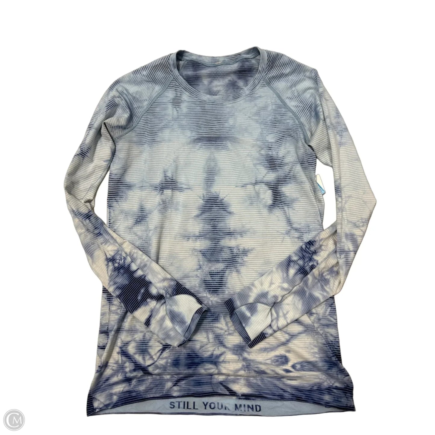 Athletic Top Long Sleeve Collar By Lululemon In Tie Dye Print, Size: M