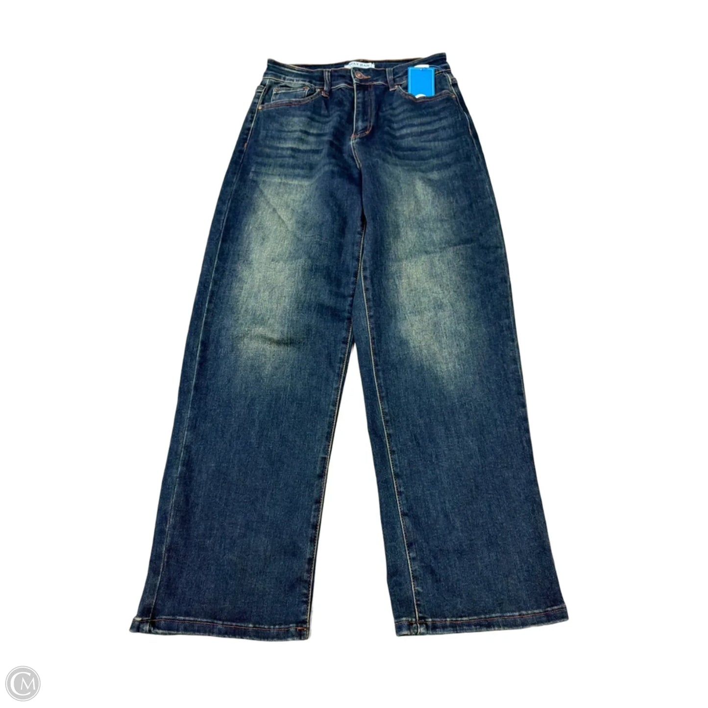 Jeans Wide Leg By Wax Jean In Blue Denim, Size: 8