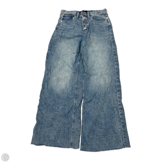 Jeans Wide Leg By Gap In Blue Denim, Size: 6