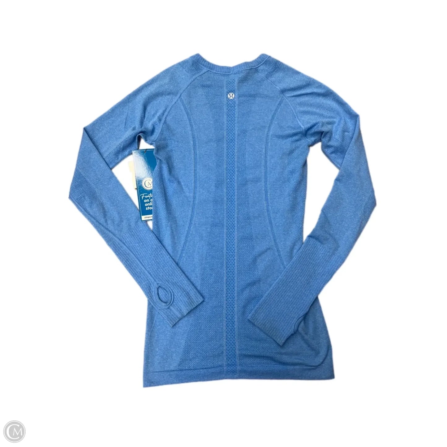 Athletic Top Long Sleeve Crewneck By Lululemon In Blue, Size: S