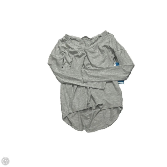 Athletic Top Long Sleeve Crewneck By Athleta In Grey, Size: M