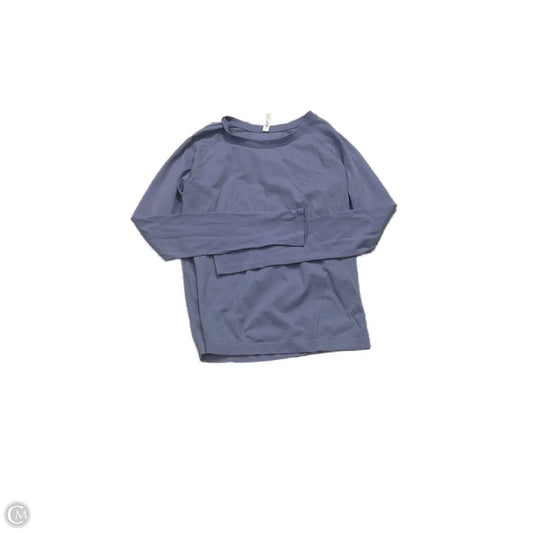Athletic Top Long Sleeve Crewneck By Athleta In Purple, Size: M