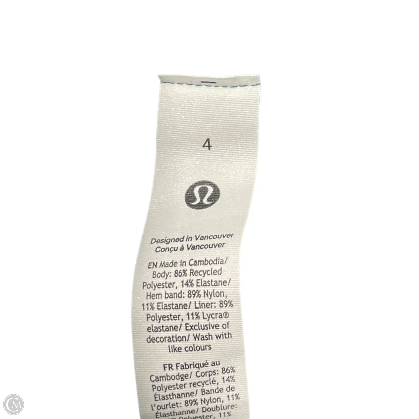 Athletic Shorts By Lululemon In Green, Size: 4