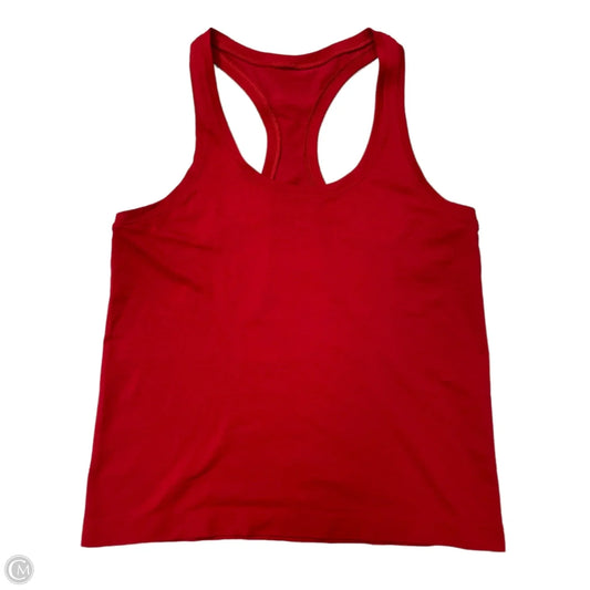 Athletic Tank Top By Lululemon In Red, Size: M