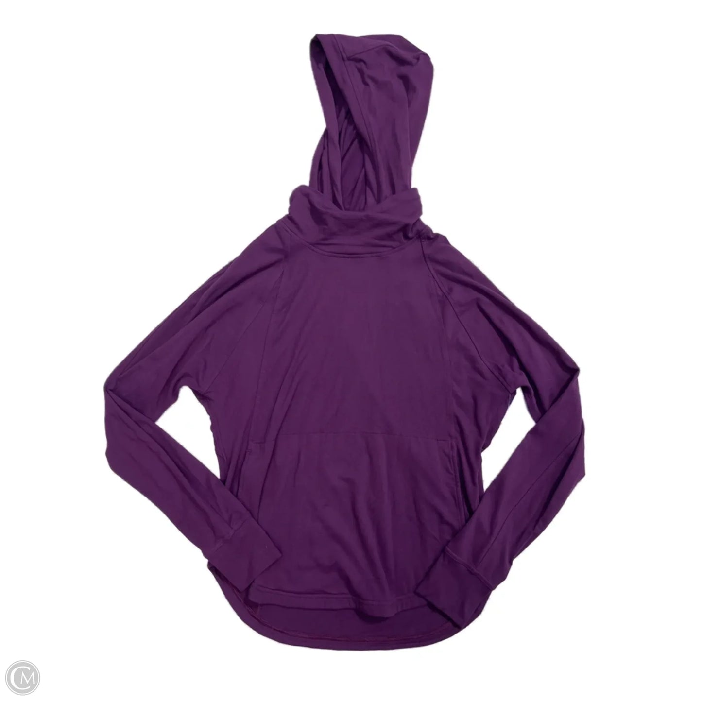 Athletic Top Long Sleeve Hoodie By Lululemon In Purple, Size: S