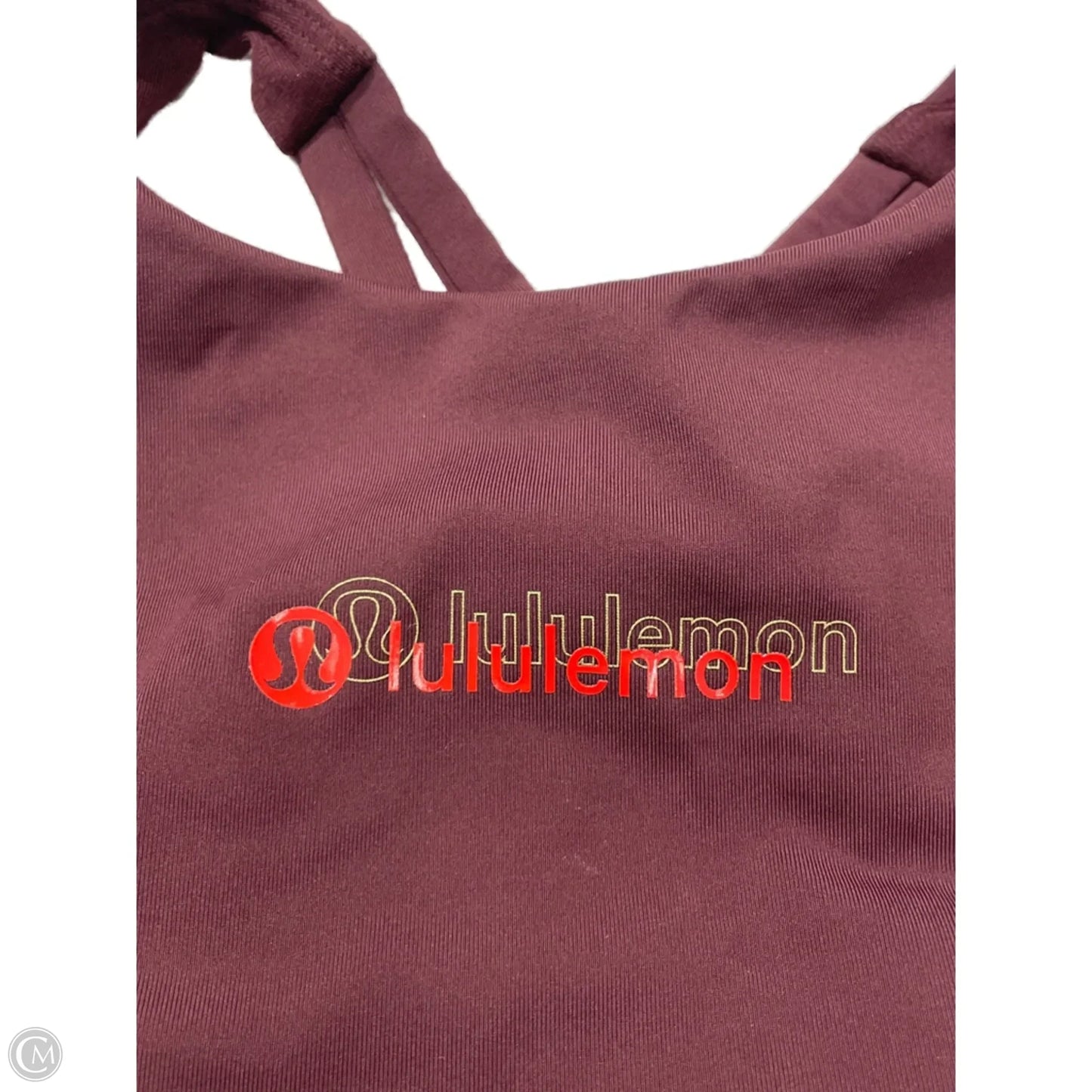Athletic Bra By Lululemon In Maroon, Size: S