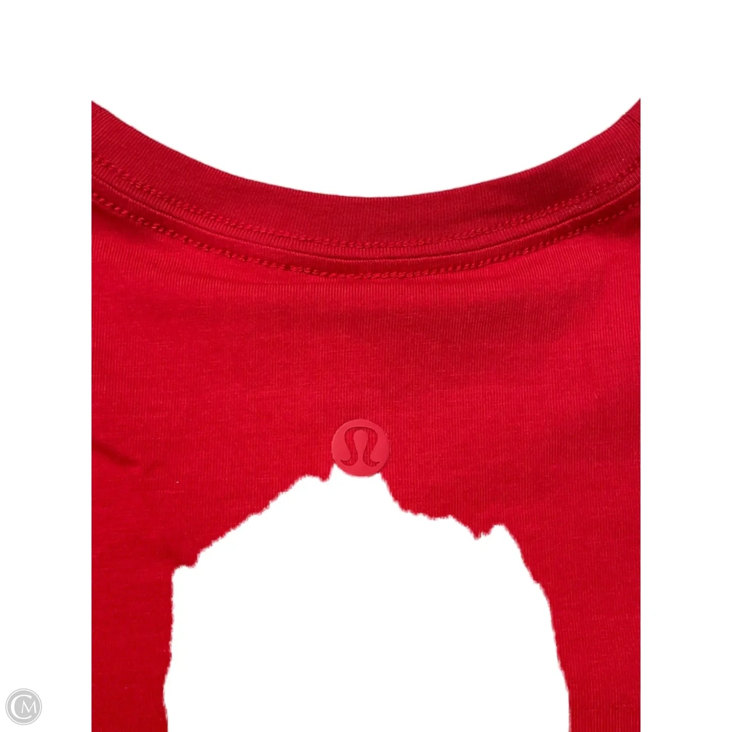 Athletic Top Short Sleeve By Lululemon In Red, Size: S