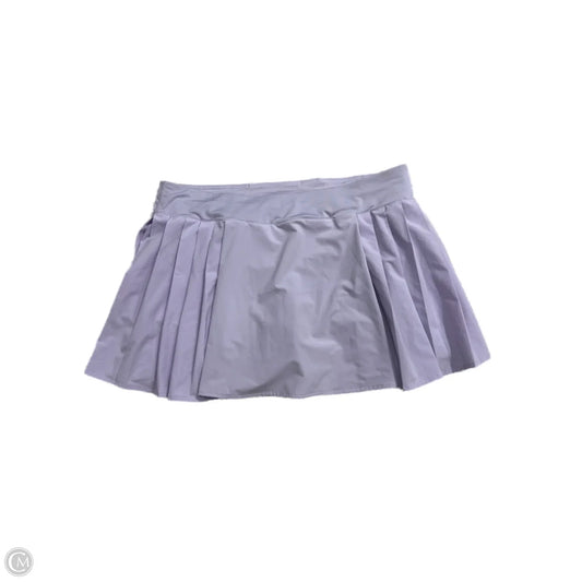 Athletic Skort By Lululemon In Purple, Size: 14
