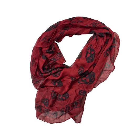 Alexander McQueen Skull Foulard Luxury Designer Scarf