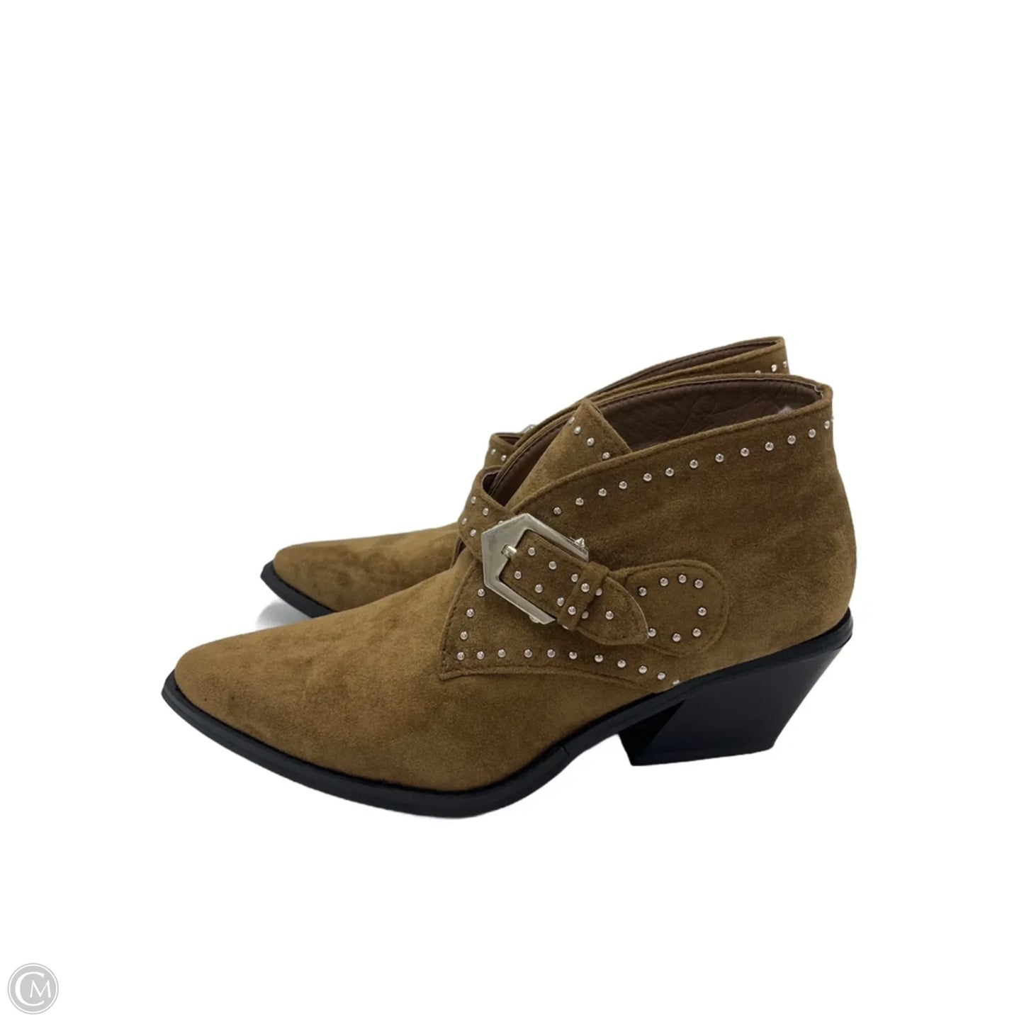 Boots Ankle Heels By Seven 7 In Brown, Size: 8