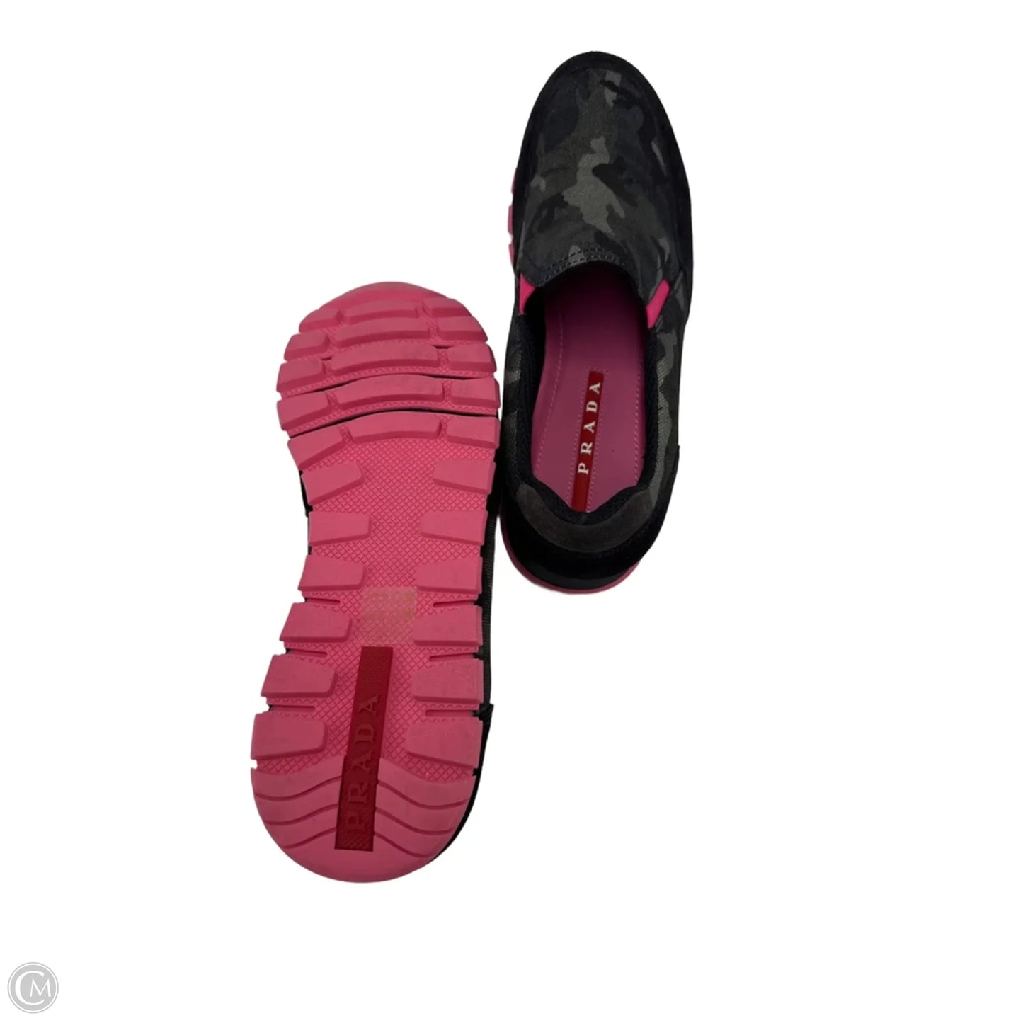 Prada Como Print Slip-On Luxury Sneaker / Shoes, Size: 9