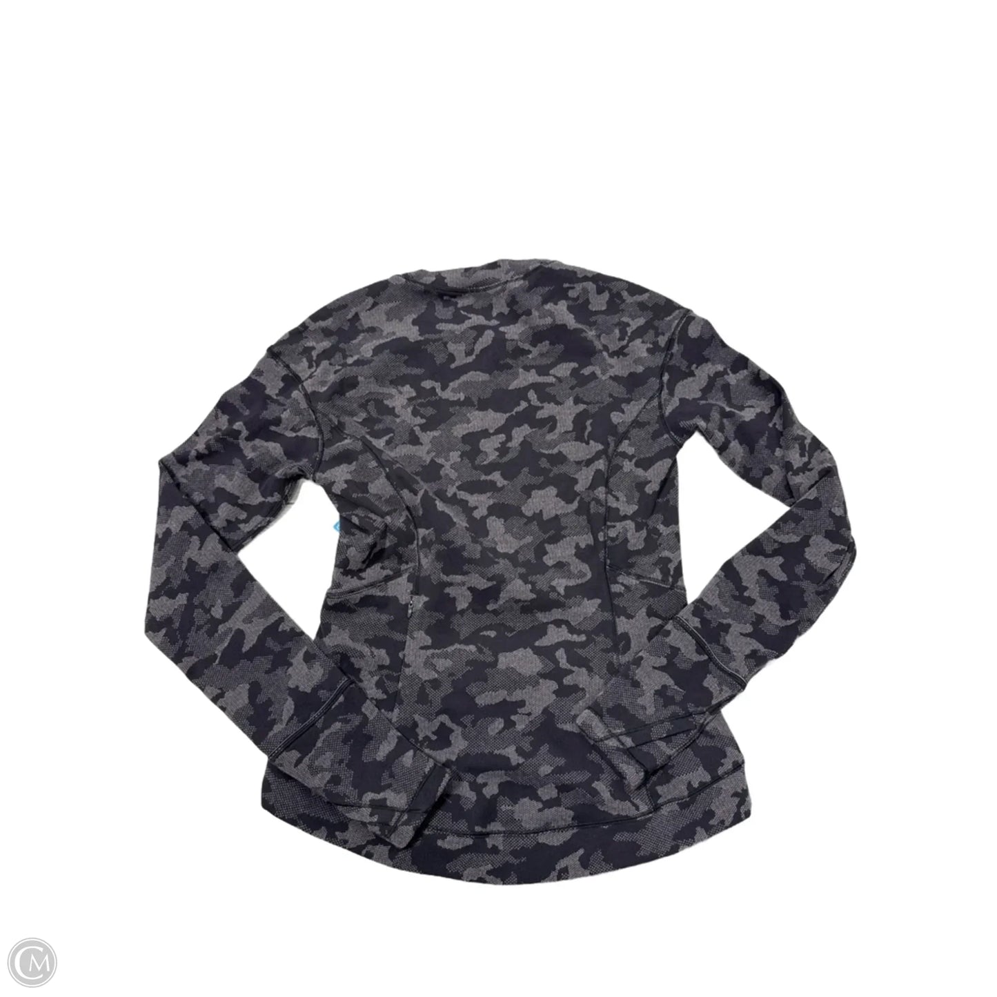 Athletic Top Long Sleeve Crewneck By Lululemon In Camouflage Print, Size: S