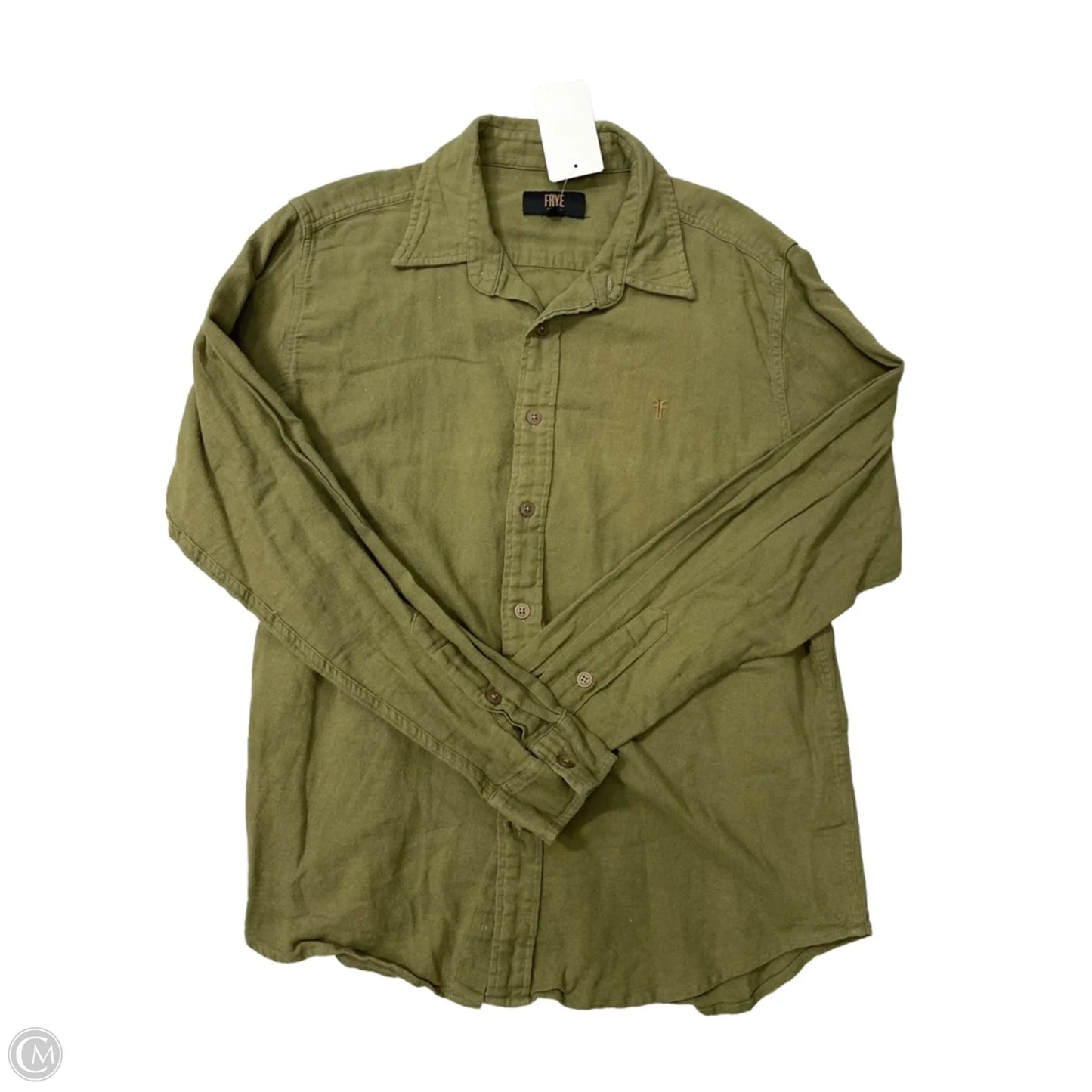 Blouse Designer By Frye In Green, Size: L