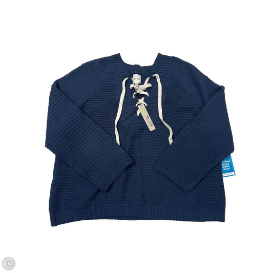 New! Sweater By Nic + Zoe In Navy, Size: Xxl