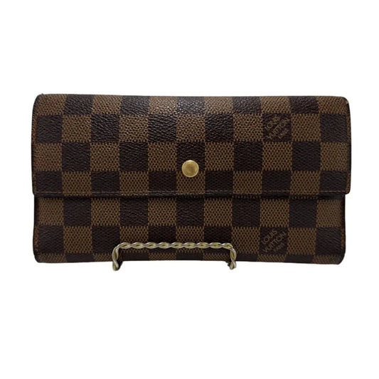 Louis Vuitton Sarah Luxury Wallet in Damier Ebene