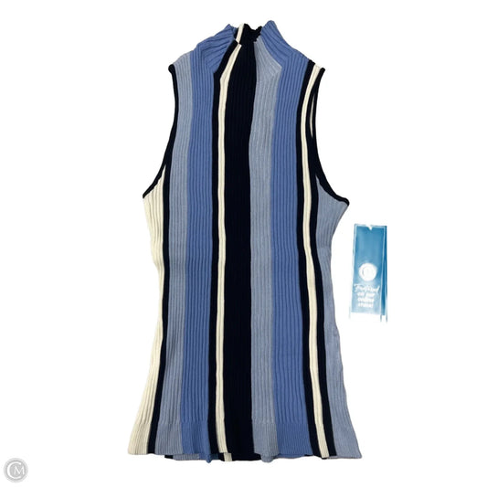 Top Sleeveless By Inc In Black & Blue, Size: Xl